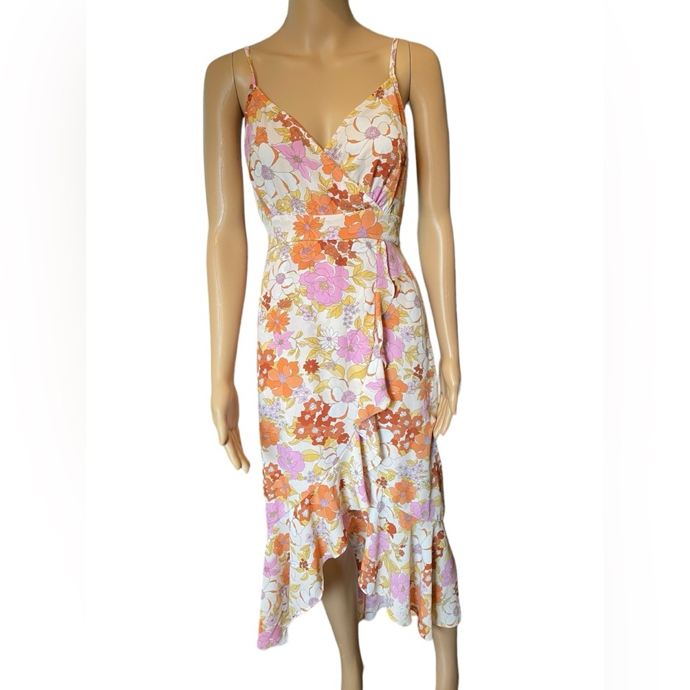 Inspired Hearts Boho Hippie Cottagecore Woodland Floral High Low Midi Dress